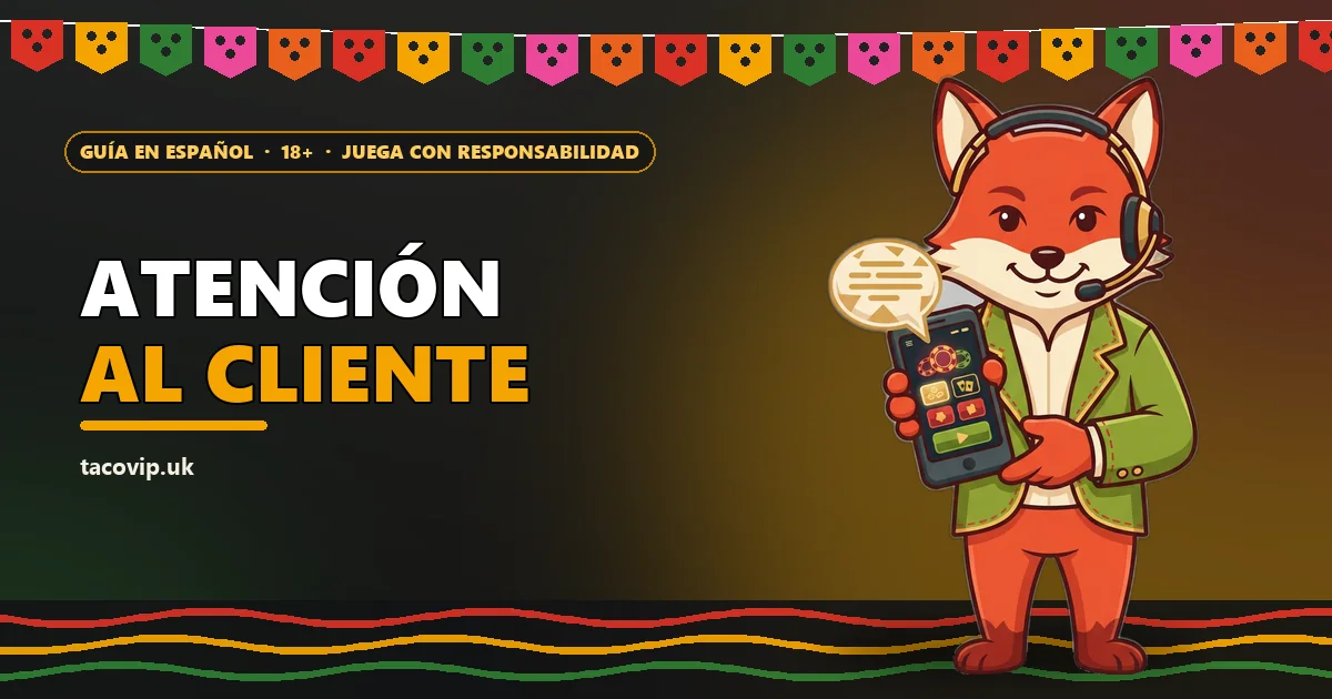 Zorro con audífonos y un celular para la página de atención al cliente